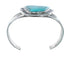 Sterling Silver Turquoise Navajo Cuff Bracelet JX130328